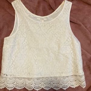 Forever 21 lace white tanktop